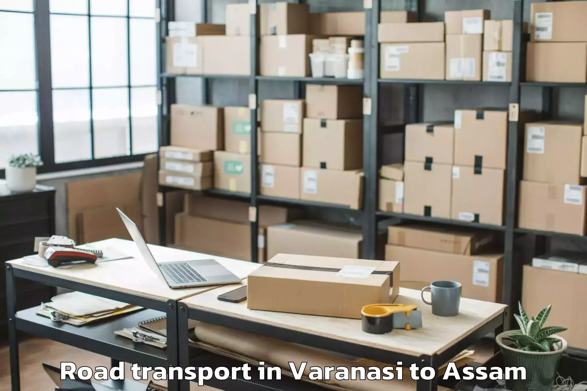 Top Varanasi to Darangamela Road Transport Available